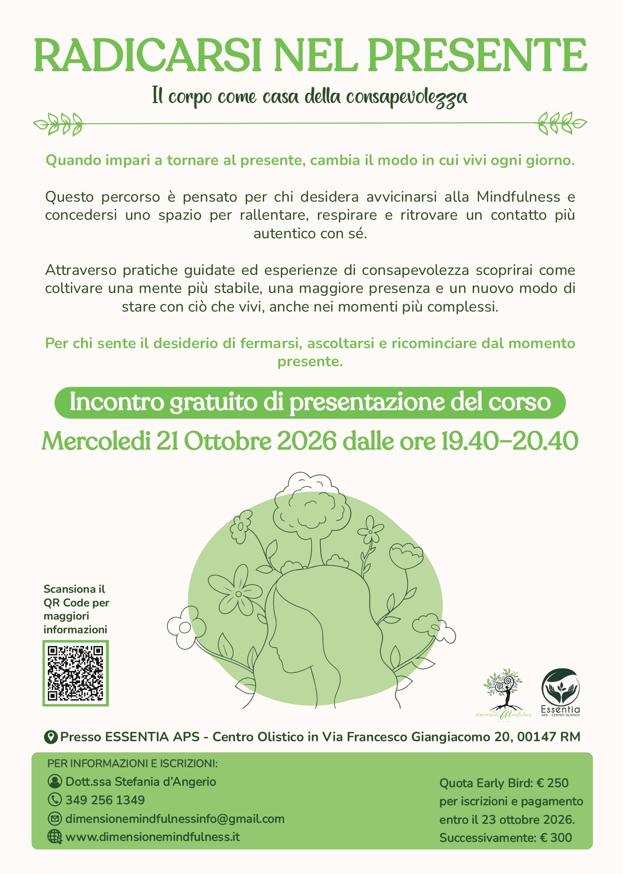 Presentazione del Corso di Mindfulness “RADICARSI NEL PRESENTE”