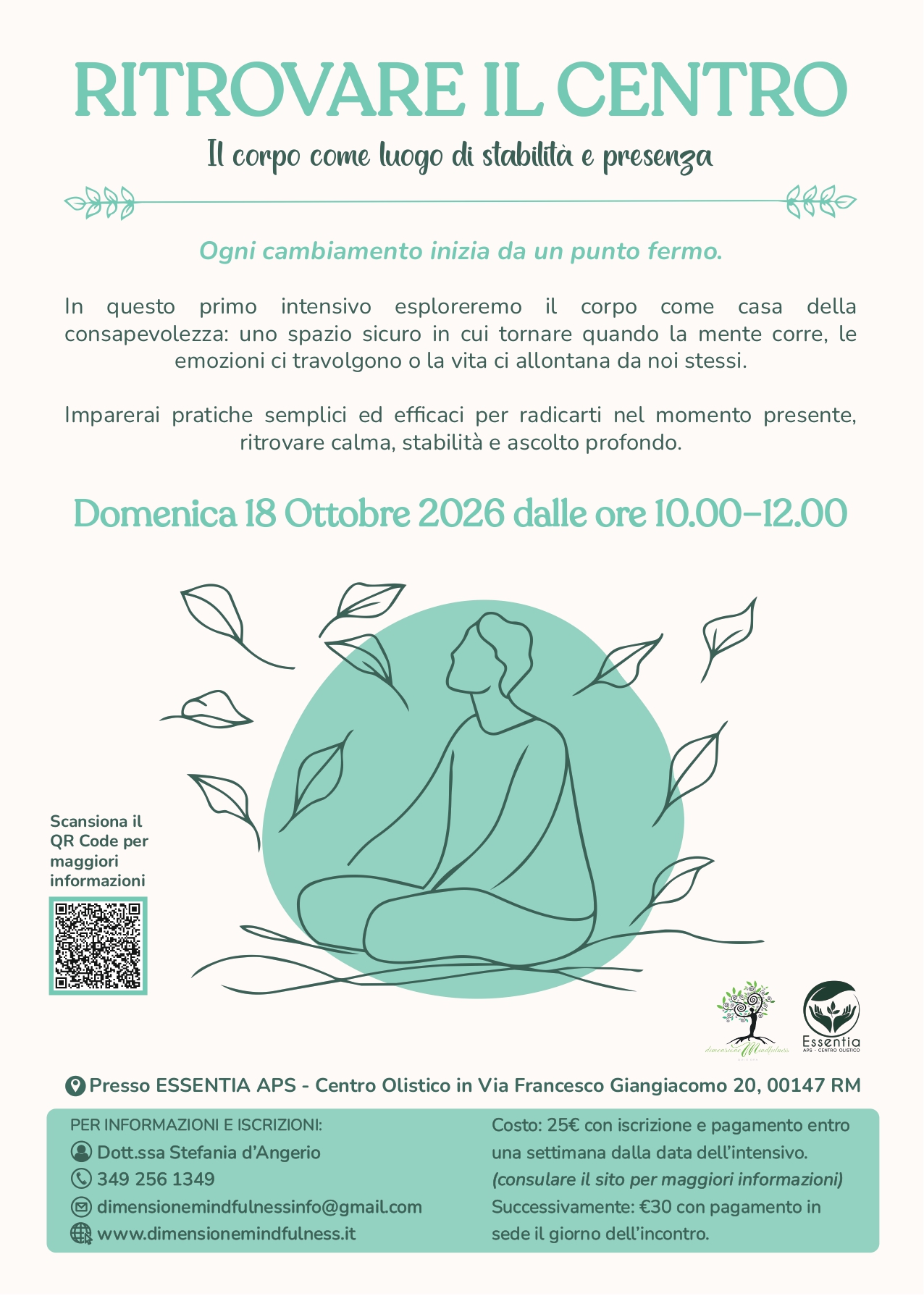 Seminario di Mindfulness “RITROVARE IL CENTRO”