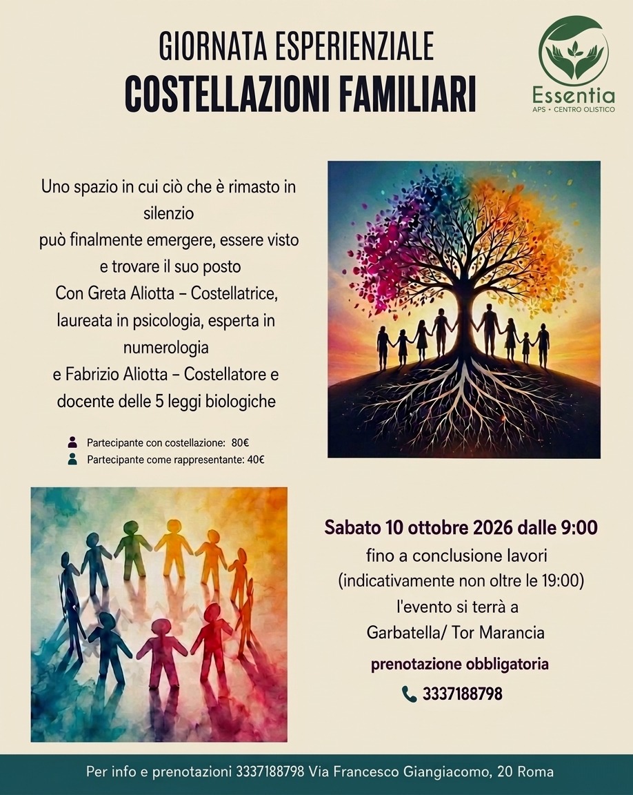 Giornata esperienziale di COSTELLAZIONI FAMILIARI